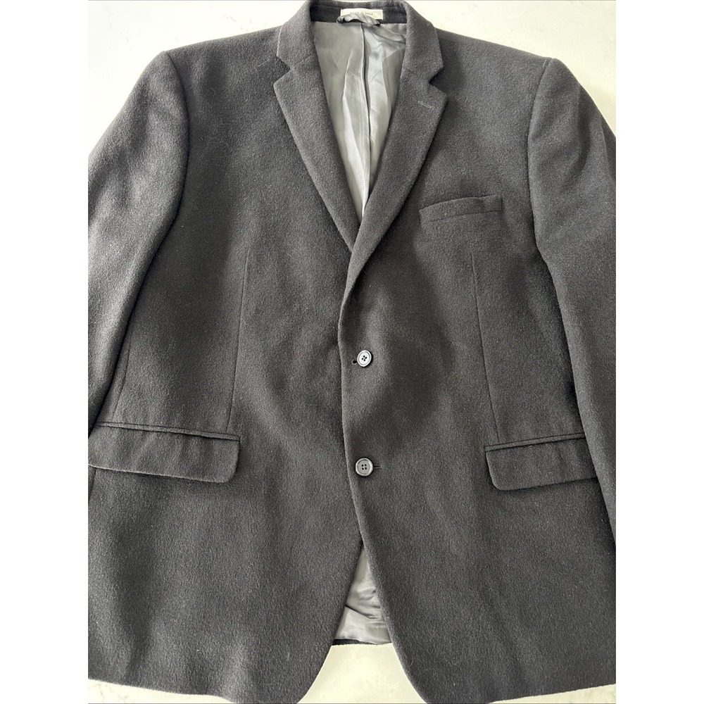 Joseph‎ Abboud Men's 48R Black Sport Coat Blazer 100% Camel Hair Made In India